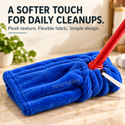 Reusable Microfiber Mop Head Cover, Dust & Spill Cleaning Pad