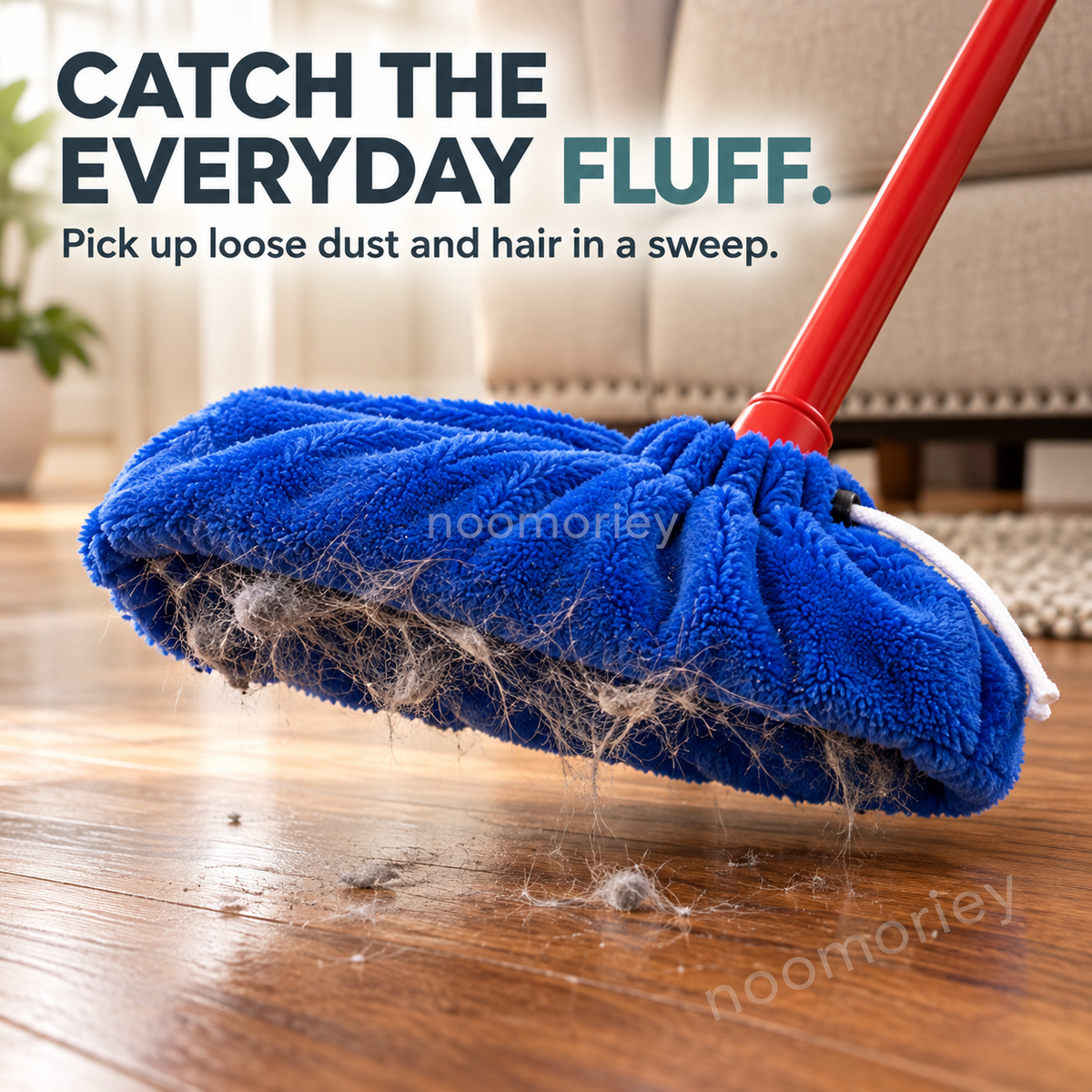 Reusable Microfiber Mop Head Cover, Dust & Spill Cleaning Pad