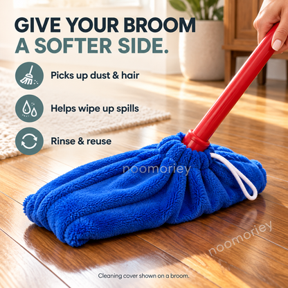 Reusable Microfiber Mop Head Cover, Dust & Spill Cleaning Pad