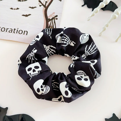 🎃 Hand-Illustrated Halloween Scrunchie Collection