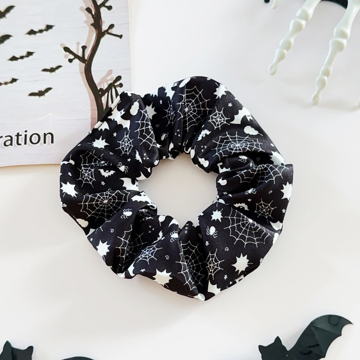 🎃 Hand-Illustrated Halloween Scrunchie Collection