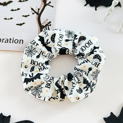 🎃 Hand-Illustrated Halloween Scrunchie Collection