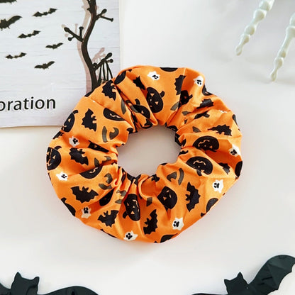 🎃 Hand-Illustrated Halloween Scrunchie Collection