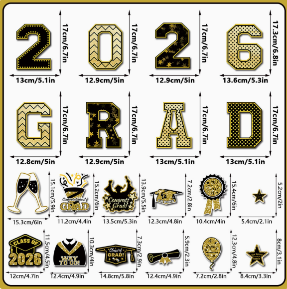 🔥20 Pcs Graduation Magnets 2026 Cruise Door Car Magnets