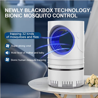 🔥UV Light Mosquito Trap Lamp, Ultra Quiet 30dB Insect Catcher with Strong Suction
