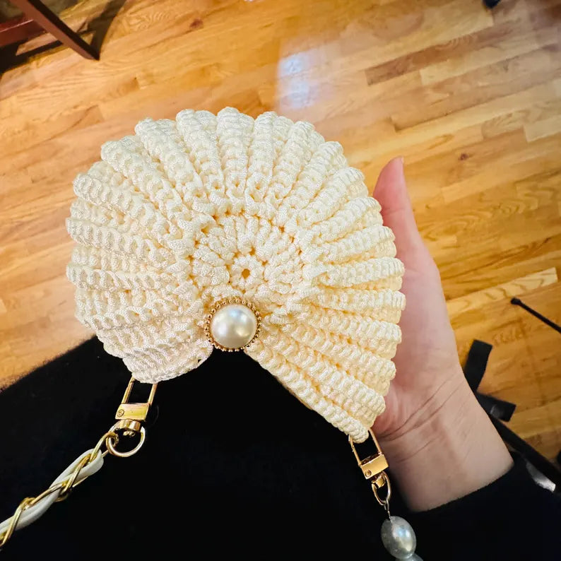 Nautilus shell crossbody bag