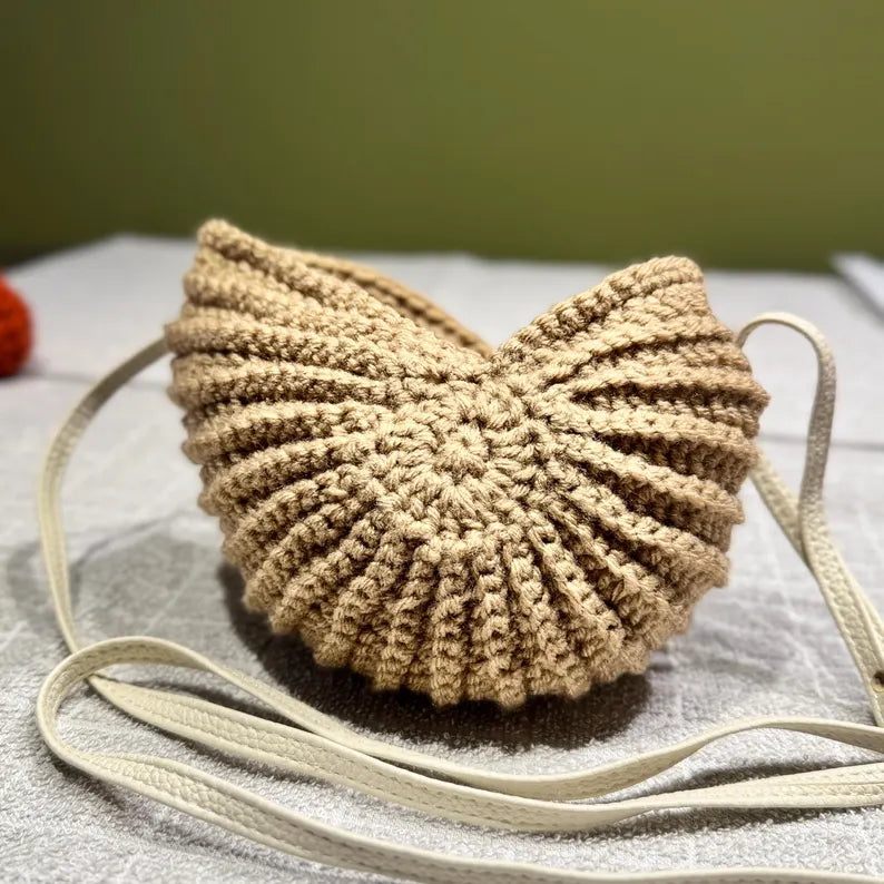 Nautilus shell crossbody bag