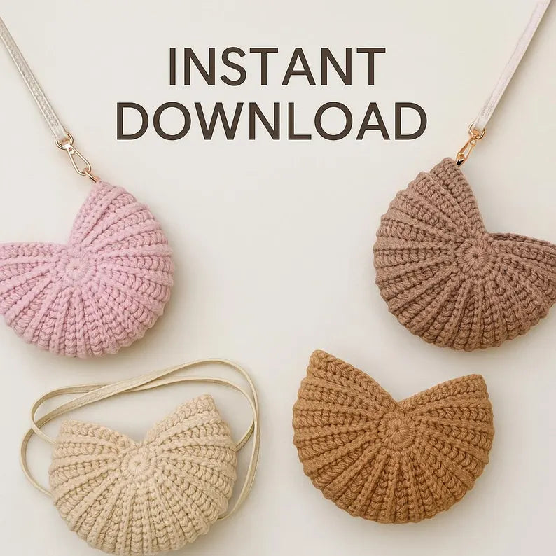 Nautilus shell crossbody bag
