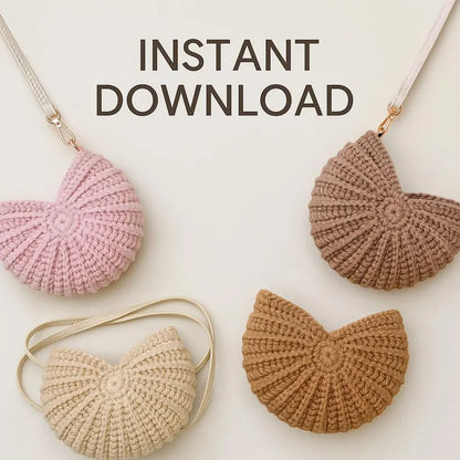 Nautilus shell crossbody bag
