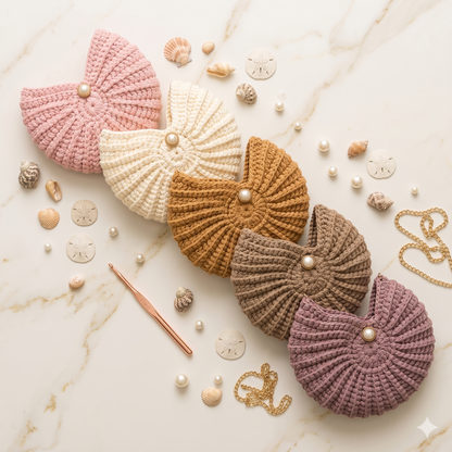 Nautilus shell crossbody bag