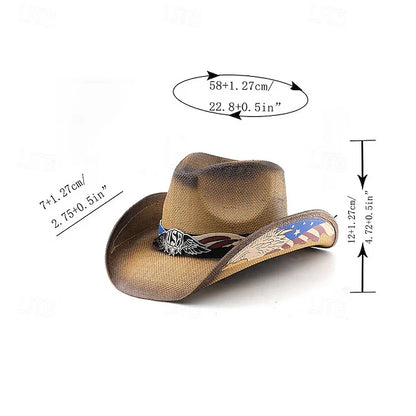 America 250 Patriot Cowboy Hat - Celebrate America's 250th Anniversary With Strength, Freedom & Pride-9 colors😍