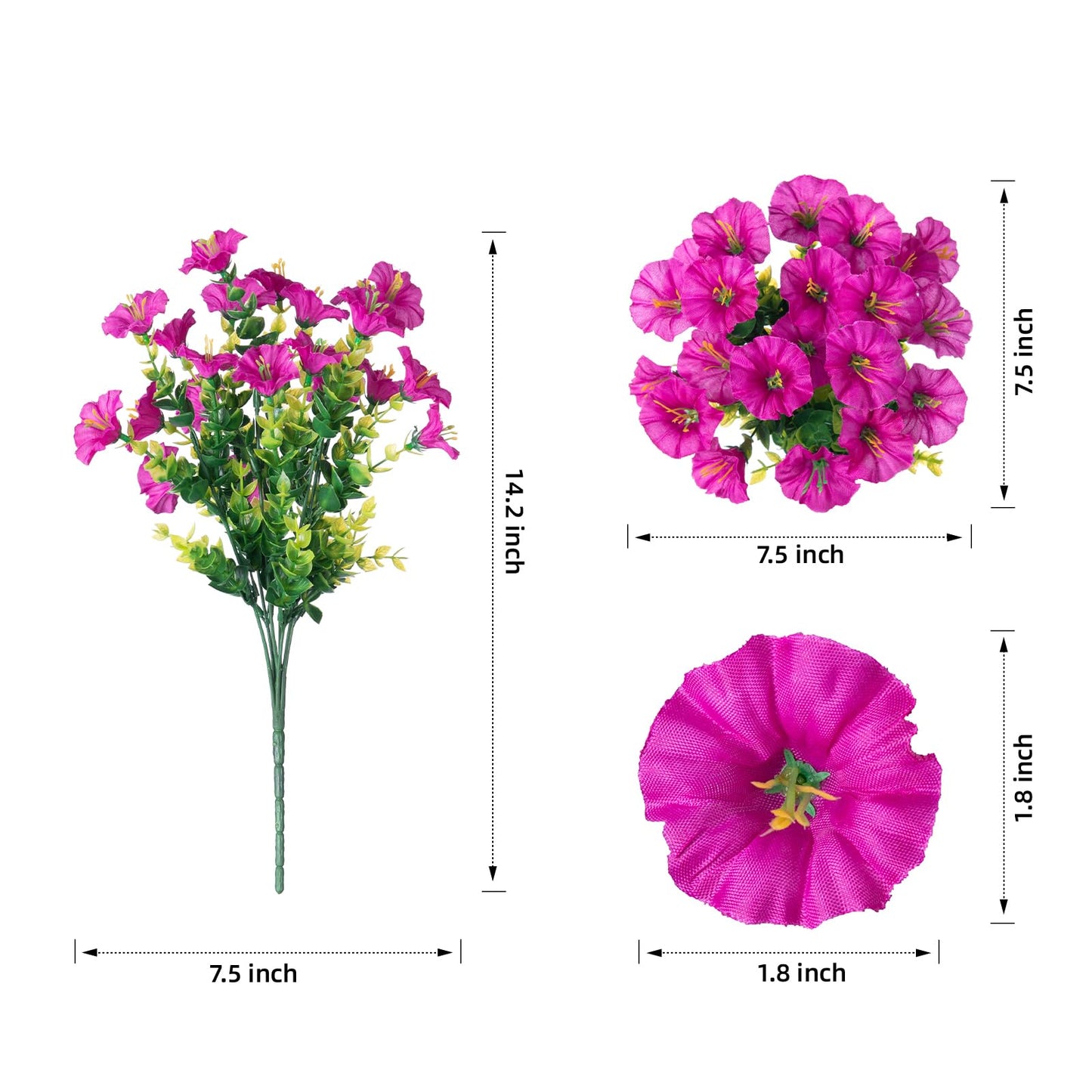 🔥Last Day 60% OFF🔥Sunscreen and Rainproof Artificial Petunias Flowers