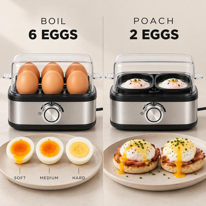 Steam Eggs & Dumplings Instantly! Compact Multifunctional Egg Steamer