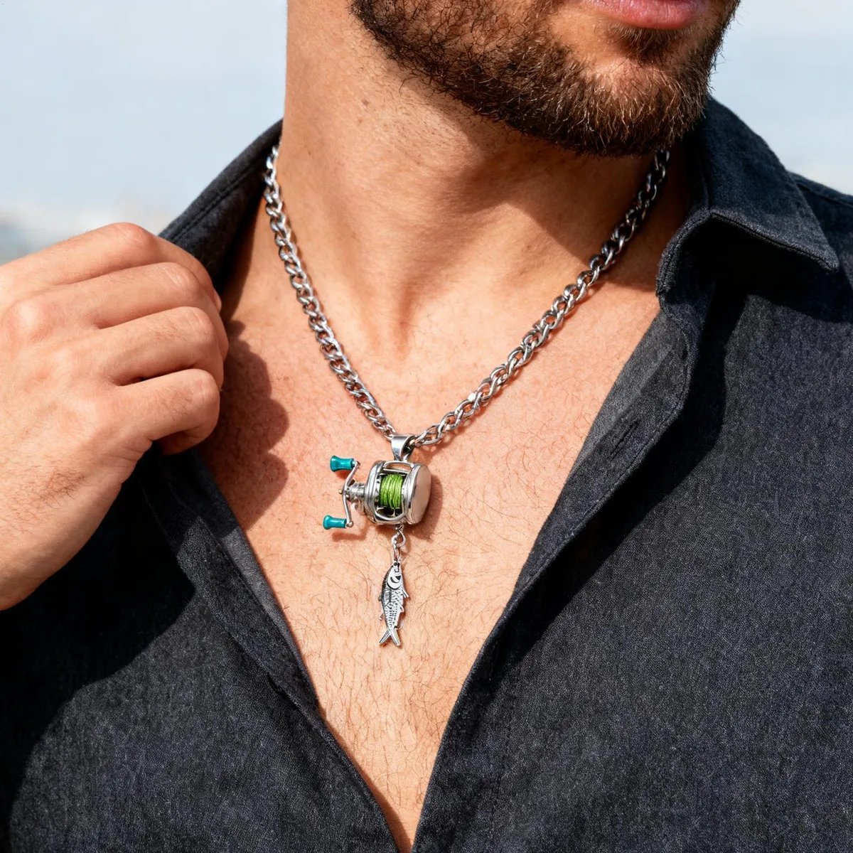 Reel in Style: Miniature Fishing Reel Jewelry Set | A Unique Gift for Anglers