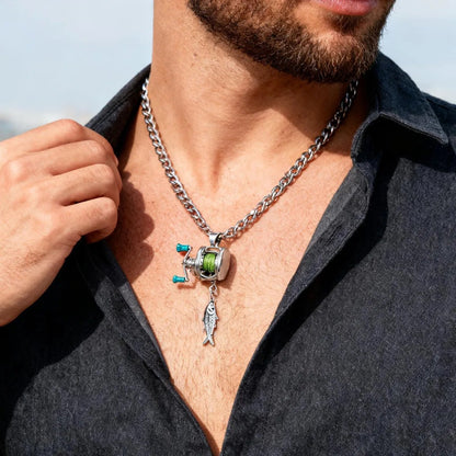 Reel in Style: Miniature Fishing Reel Jewelry Set | A Unique Gift for Anglers