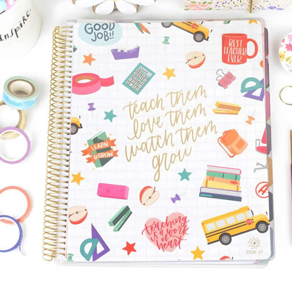 📚🧑‍🏫 2026-27 Teacher Planner | Interchangeable Cover (✨Hardcover)