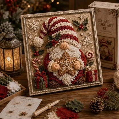 ✨Hot 30% OFF🌹🎄 3D Christmas Fabric Poke Art Kit