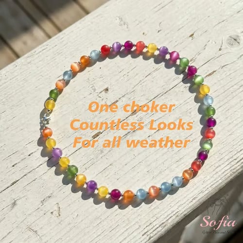 🌈 Sofia Dopamine UV Reactive Beaded Jewelry – Your New Summer Staple