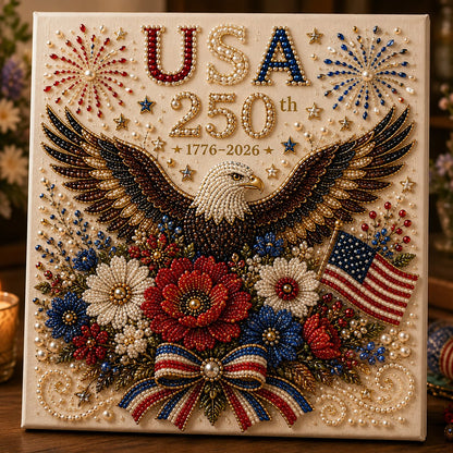 🇺🇸 USA 250th Anniversary DIY Pearl Painting Kit ✨❤️‍🔥