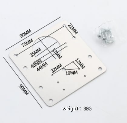 Cabinet Hinge Repair Plate with Screws