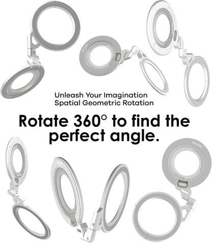 🧲 360° Dual-Sided Magnetic Phone Ring Grip | MagSafe Compatible