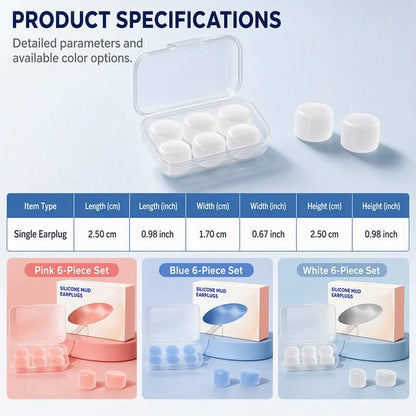 💥Buy 1 get 1 free💕Moldable Silicone Mud Earplugs