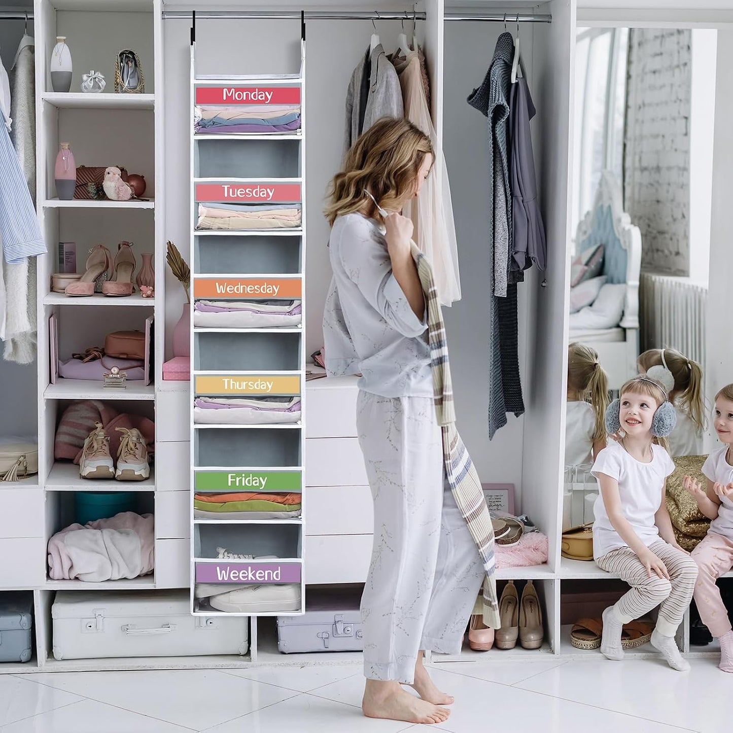 Weekly School Clothes Organizer Days of Week Clothing Organization