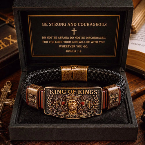 👑 The Ultimate Father's Day Tribute: King of Kings Faith Bracelet — Wear Your Belief with Pride (49% OFF Today🔥)