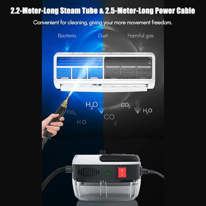 2500W High Temperature Pressure Steam Cleaner for Home Kitchen Portable Handheld Cleaning Machine for Car Auto