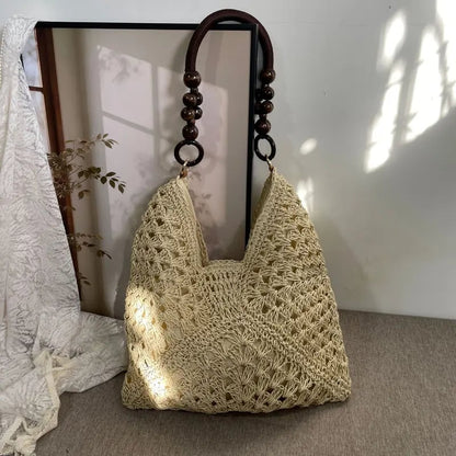 🌿 Chic Handmade Woven Bag — Natural Style, Everyday Elegance