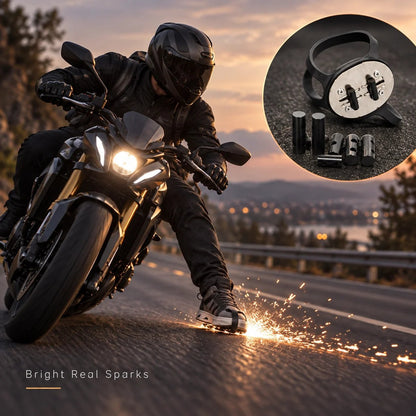 🏍️ Motorcycle Boot Spark Sliders 🔥 | Real Sparks & Eye-Catching Riding Effects ⚡