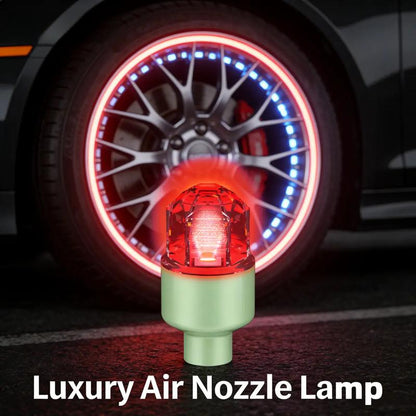 🌈 4 Pcs LED wheel light,Waterproof Luminous Car Tire Valve Caps