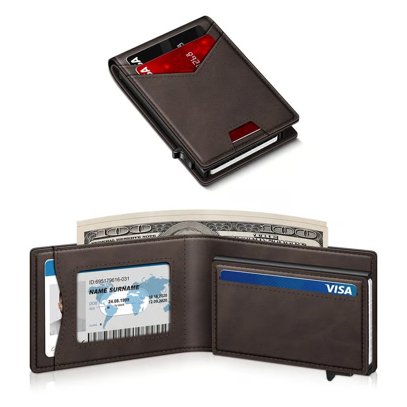 🔥 Men's RFID Minimalist Bifold Wallet