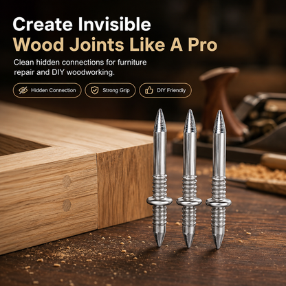 🔨Invisible Double Head Wood Joint Nails | Hidden Connector Pins for DIY Furniture Repair & Woodworking