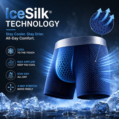 🏆45K+ SOLD 🔥2026 HOT SALE   Premium All-Day Comfort IceSilk Mesh Men's Boxer