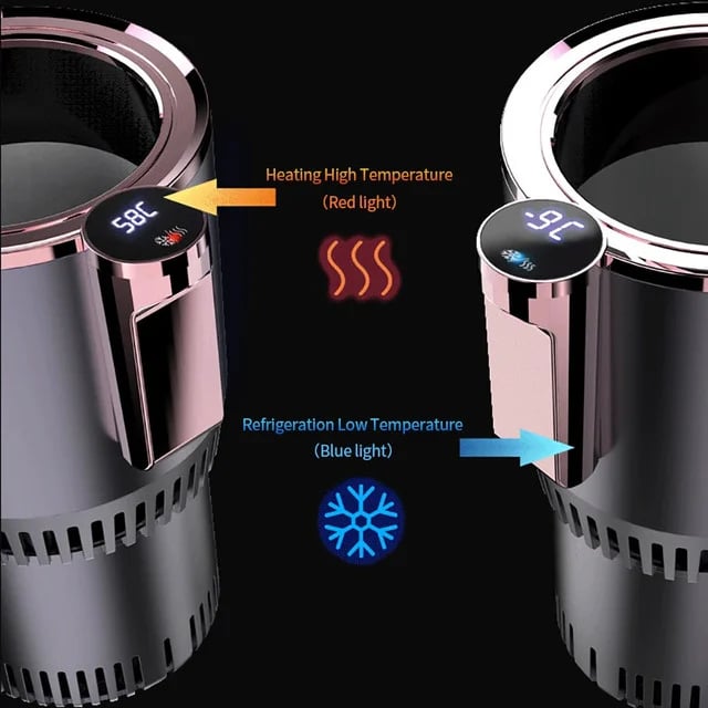 Car hot and cold cup car cup holder fast insulation heating cup