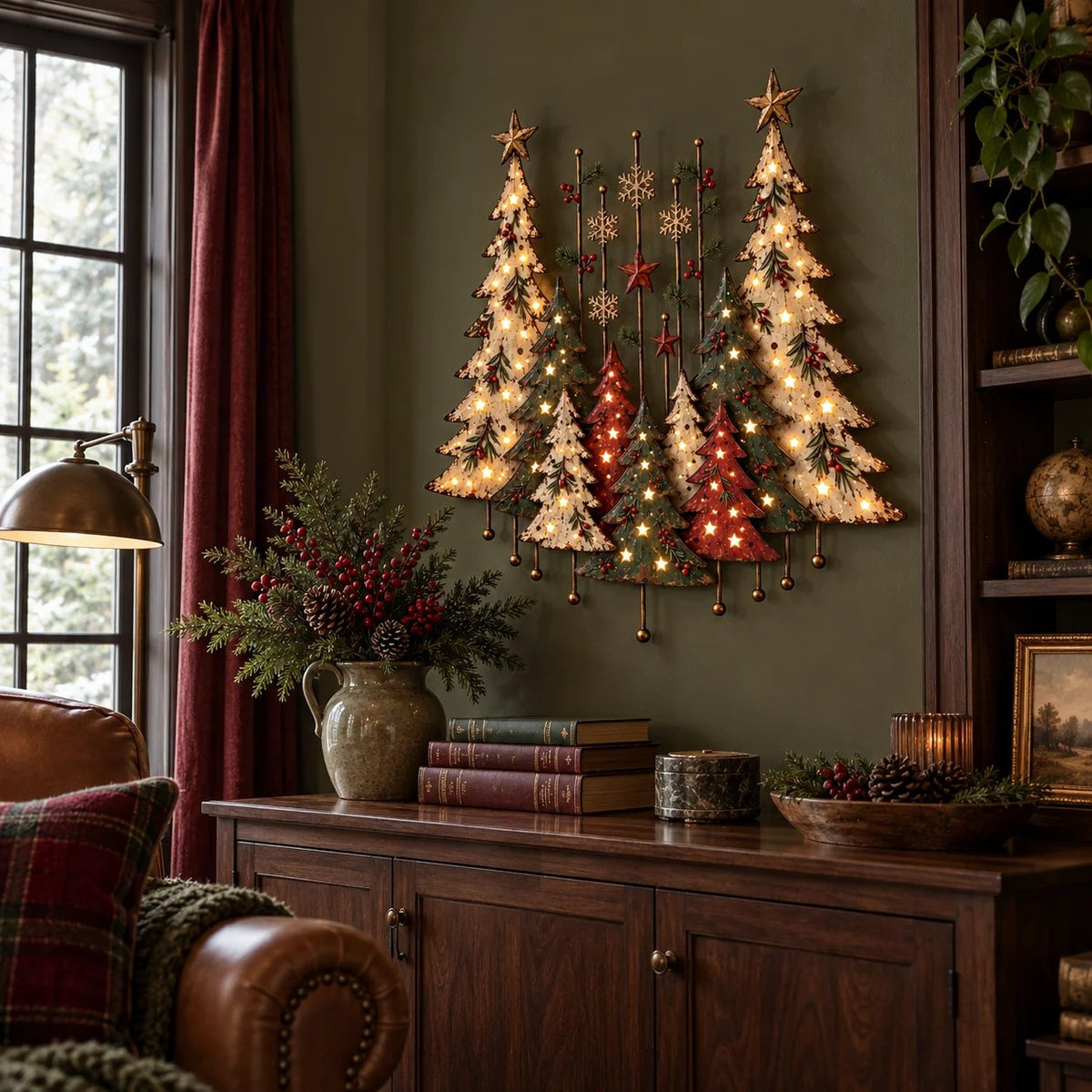 🔥Vintage Woodland Christmas Wall Decor