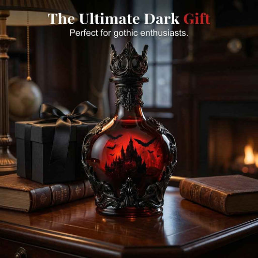💥50% SAVINGS💀 Magic Potion Vampire Whiskey Decanter | Gothic Castle Glass Bottle Decor