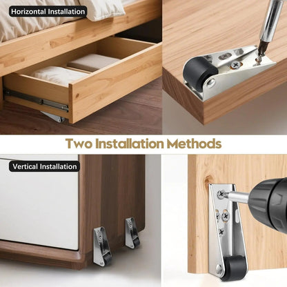 Wheel Sliding Door Bottom Guide(2 Pcs)