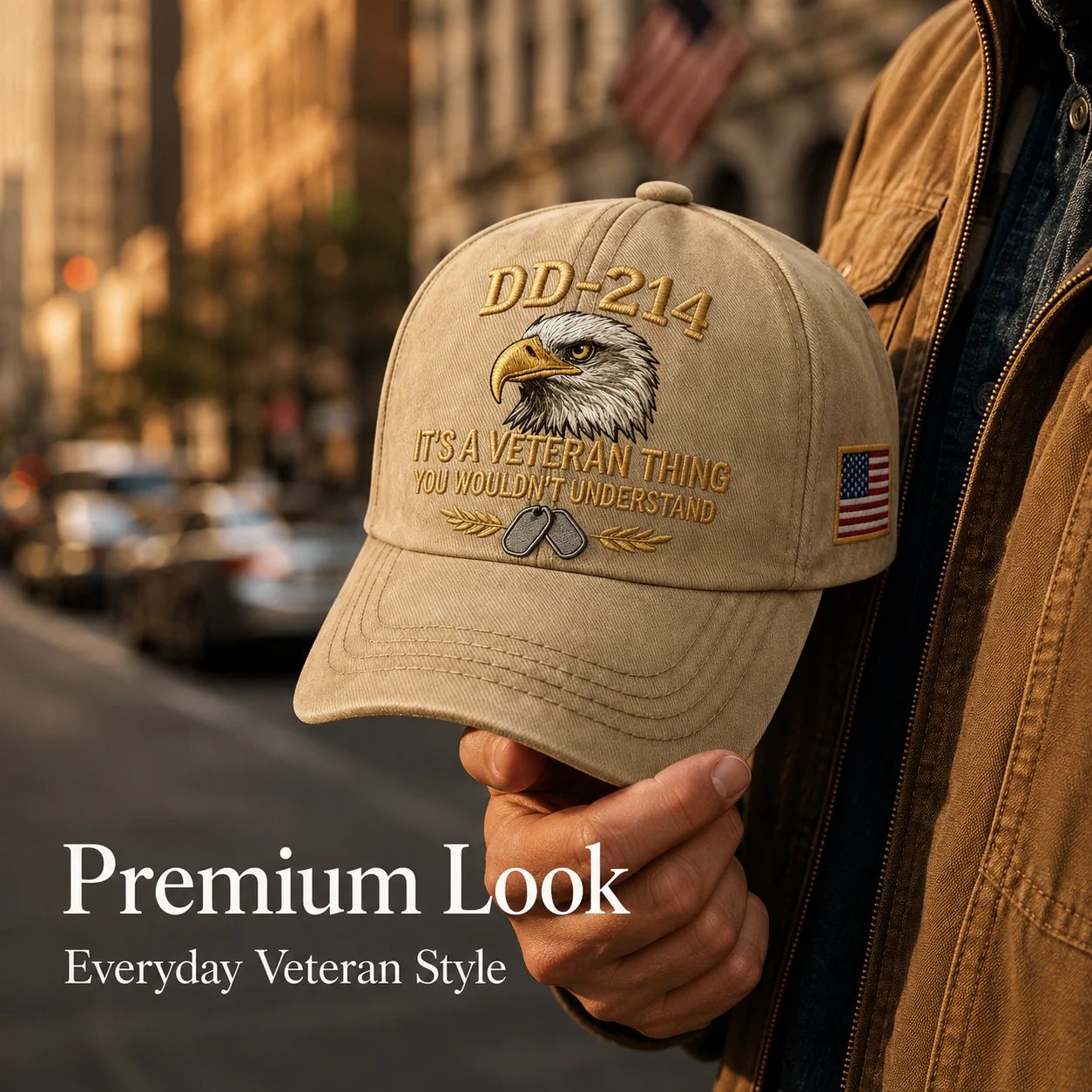 DD-214 Veteran 3D Embroidered Cap - “IT'S A VETERAN THING YOU WOULDN'T UNDERSTAND”🎁