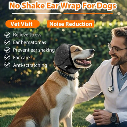 Scerich.TM Dog Calming Ear Wrap