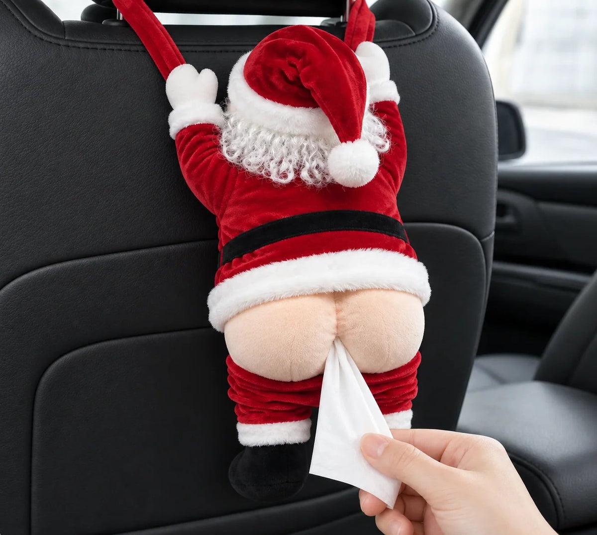 Plush Santa Tissue Holder