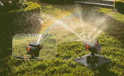 🏡✨Wide Coverage Oscillating Sprinkler 💦 Adjustable Spray Control