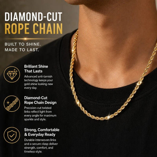 Brilliant Twisted Rope Necklace