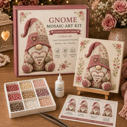🔥💕Last Day 50% OFF -  🌸Gnome Mosaic Art Kit – Create Your Own Charming Handmade Masterpiece