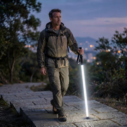 🔥Limited Time 50% Off✨Laser Saber Style Trekking Poles - Built-in LED Light Strip Hiking Sticks