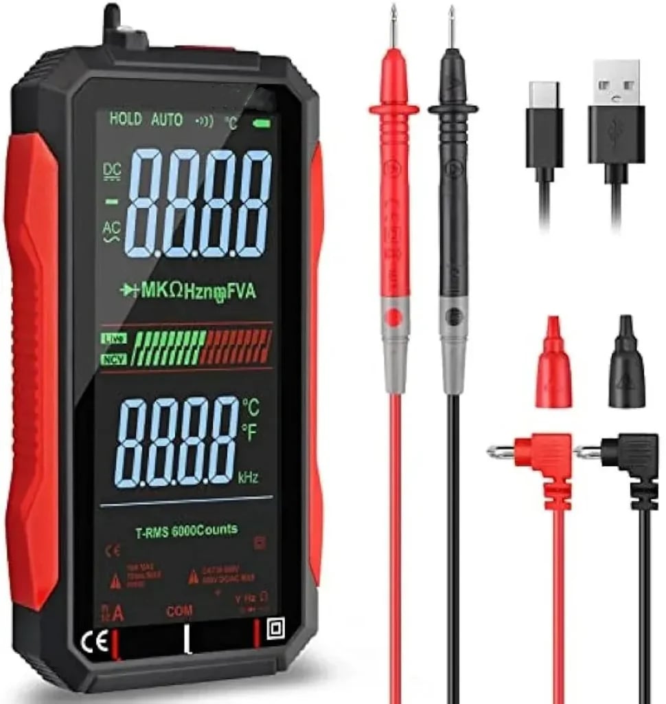🔥Fully Automatic True RMS (TRMS) 6000 Count Digital Voltmeter