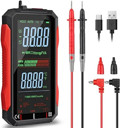🔥Fully Automatic True RMS (TRMS) 6000 Count Digital Voltmeter