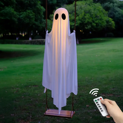 Hanging Ghost Swing Outdoor Halloween Decoration