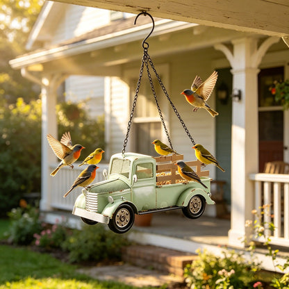 🏆Flash Sale⚡ 10K+ SOLD! Almost Gone-💥🚛🐦 Vintage Truck Bird Feeder – Add a Touch of Nostalgia to Your Garden